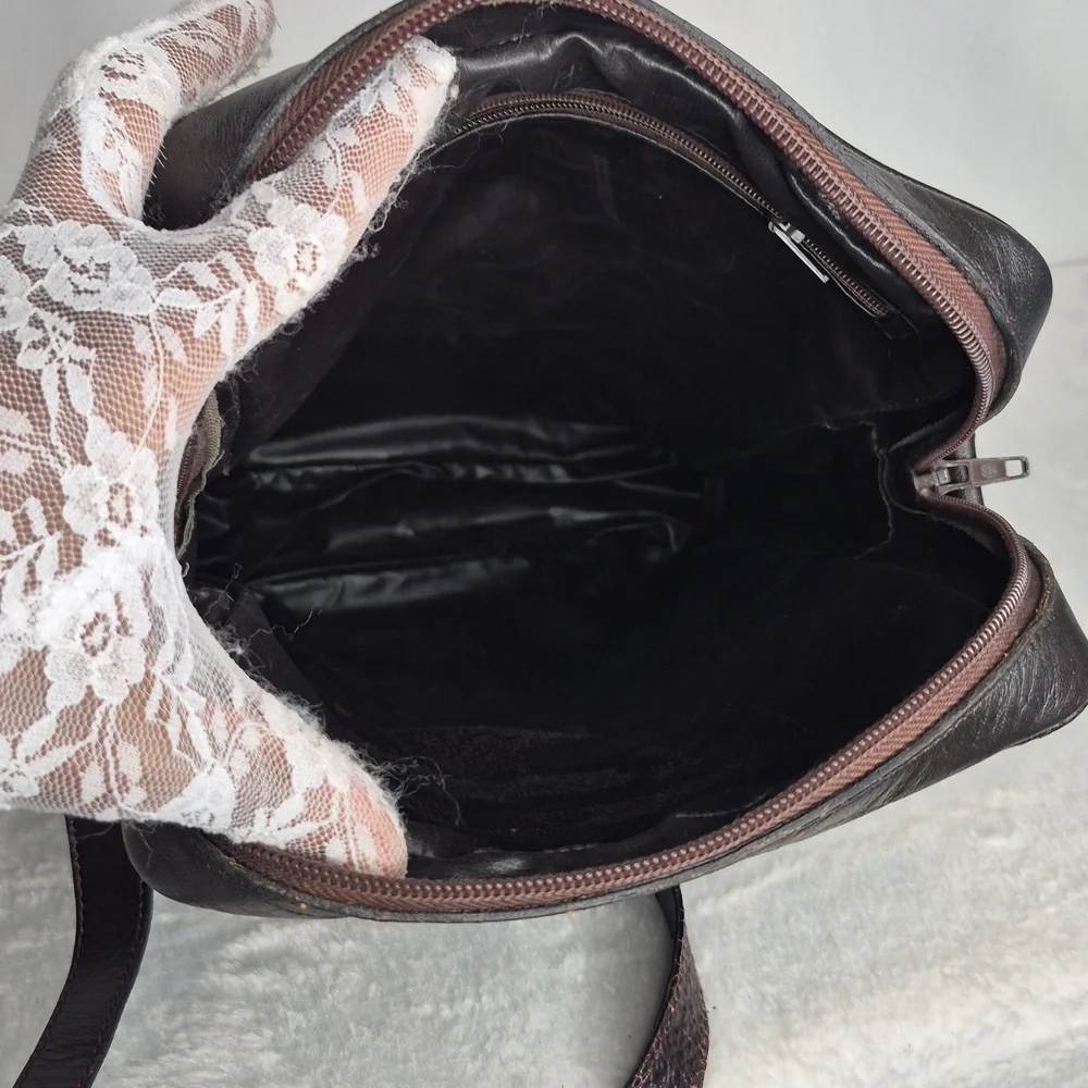 Fendi Vintage Brown Monogram Messenger Bag UNISEX w/Dust Bag & COA